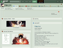 Tablet Screenshot of edgey-kun.deviantart.com