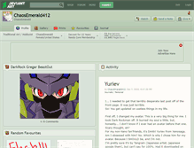 Tablet Screenshot of chaosemerald412.deviantart.com