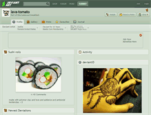 Tablet Screenshot of lava-tomato.deviantart.com