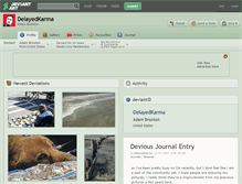 Tablet Screenshot of delayedkarma.deviantart.com