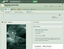 Tablet Screenshot of palomino-horse-club.deviantart.com