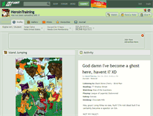 Tablet Screenshot of herointraining.deviantart.com
