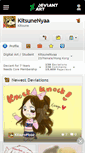 Mobile Screenshot of kitsunenyaa.deviantart.com
