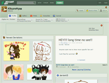 Tablet Screenshot of kitsunenyaa.deviantart.com