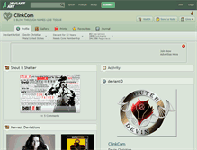 Tablet Screenshot of clinkcom.deviantart.com