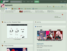 Tablet Screenshot of majiniuk92.deviantart.com