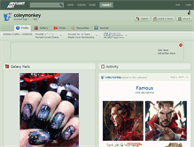 Tablet Screenshot of coleymonkey.deviantart.com