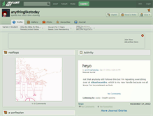 Tablet Screenshot of anythingliketoday.deviantart.com
