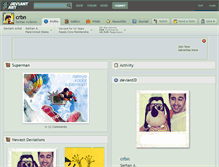 Tablet Screenshot of crbn.deviantart.com