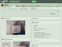 Tablet Screenshot of erovic.deviantart.com