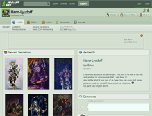 Tablet Screenshot of hann-lyudoff.deviantart.com