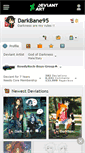 Mobile Screenshot of darkbane95.deviantart.com