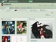 Tablet Screenshot of darkbane95.deviantart.com
