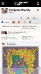 Mobile Screenshot of dyingroseofsanity.deviantart.com