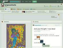 Tablet Screenshot of dyingroseofsanity.deviantart.com