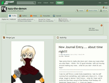 Tablet Screenshot of kazu-the-demon.deviantart.com