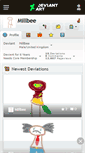 Mobile Screenshot of millbee.deviantart.com