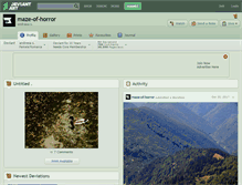 Tablet Screenshot of maze-of-horror.deviantart.com