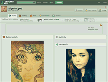 Tablet Screenshot of paige-mcgee.deviantart.com