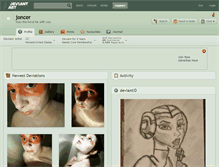 Tablet Screenshot of joncer.deviantart.com