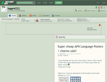 Tablet Screenshot of kagami222.deviantart.com