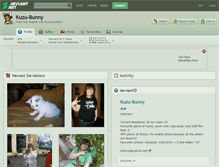 Tablet Screenshot of kuzu-bunny.deviantart.com