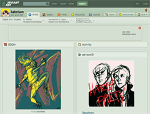 Tablet Screenshot of kateison.deviantart.com