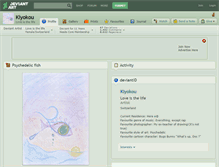 Tablet Screenshot of kiyokou.deviantart.com
