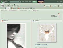 Tablet Screenshot of lovelyobscuredreams.deviantart.com