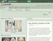 Tablet Screenshot of neko-panigiri.deviantart.com