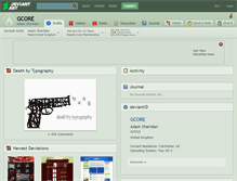 Tablet Screenshot of gcore.deviantart.com