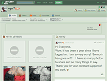 Tablet Screenshot of kryss7.deviantart.com