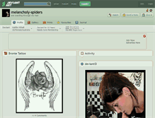 Tablet Screenshot of melancholy-spiders.deviantart.com