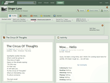 Tablet Screenshot of ginger-lynn.deviantart.com