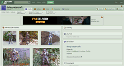 Desktop Screenshot of delay-papercraft.deviantart.com