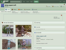 Tablet Screenshot of delay-papercraft.deviantart.com
