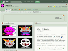 Tablet Screenshot of cute-kirby.deviantart.com