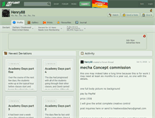 Tablet Screenshot of henry88.deviantart.com