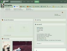 Tablet Screenshot of kill-barbie.deviantart.com