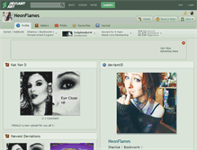 Tablet Screenshot of neonflames.deviantart.com