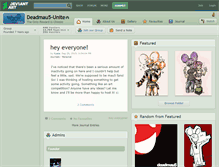 Tablet Screenshot of deadmau5-unite.deviantart.com