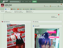 Tablet Screenshot of nubia-chan.deviantart.com