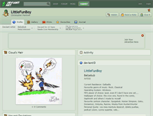 Tablet Screenshot of littlefunboy.deviantart.com