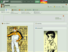 Tablet Screenshot of hentist.deviantart.com