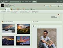 Tablet Screenshot of marcobrambini.deviantart.com