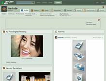Tablet Screenshot of manindar.deviantart.com