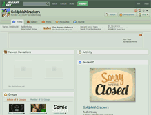 Tablet Screenshot of goldphishcrackers.deviantart.com