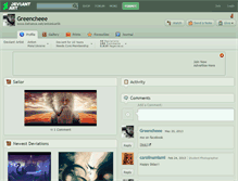 Tablet Screenshot of greencheee.deviantart.com