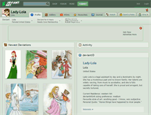 Tablet Screenshot of lady-lola.deviantart.com