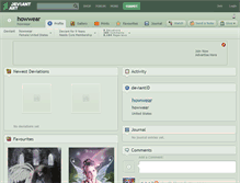 Tablet Screenshot of howwear.deviantart.com